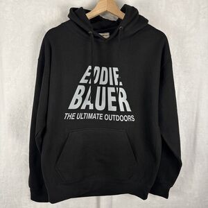 Eddie Bauer The Ultimate Outdoors Hoodie Black Size Large NWOT